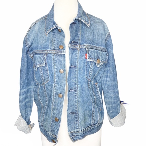 levi's slim trucker denim jacket